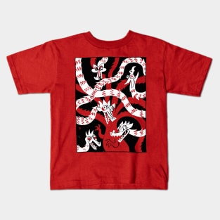 Hot Pink Hydra Kids T-Shirt